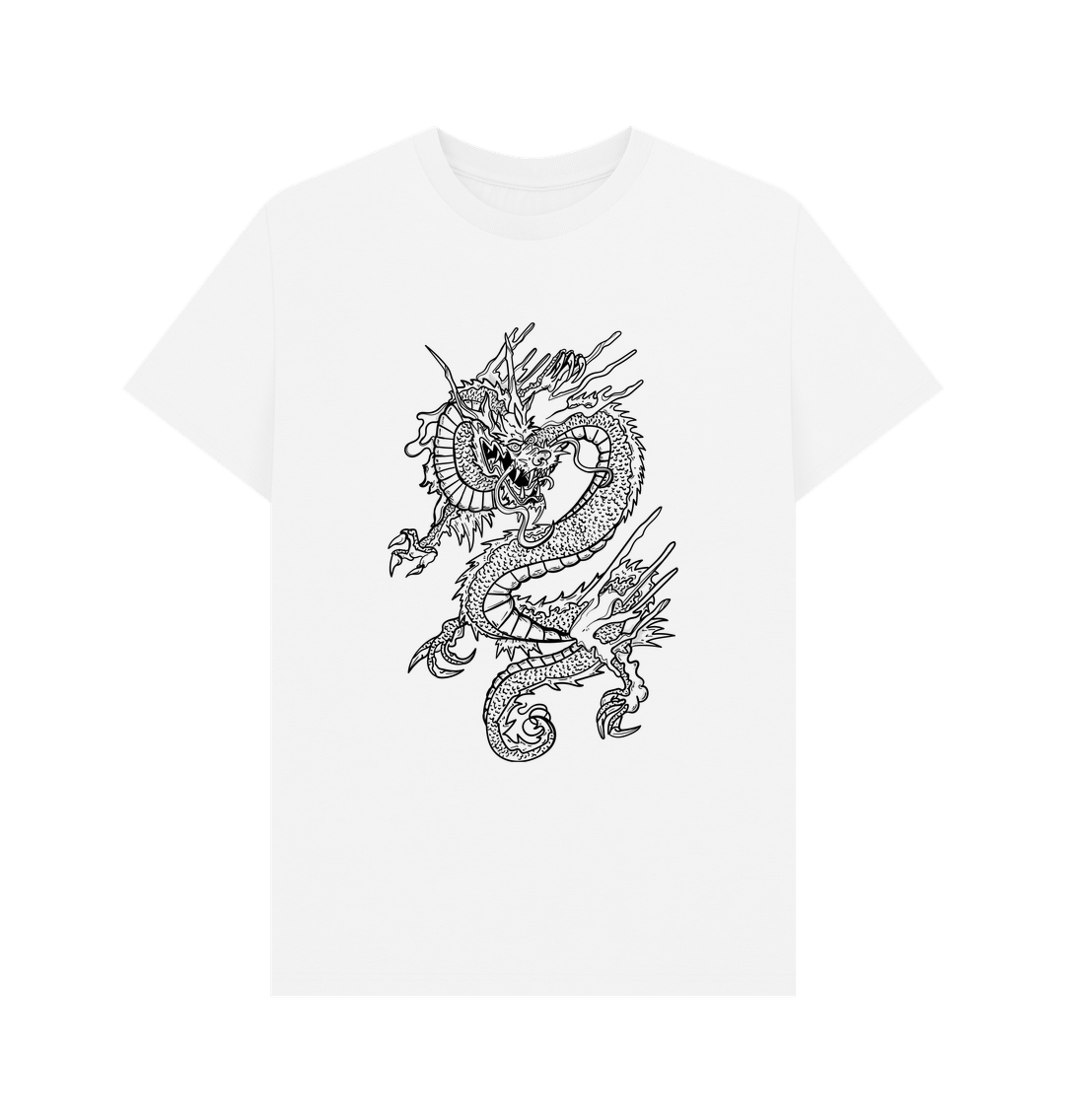 White Dragon Organic Cotton Men's T-Shirt