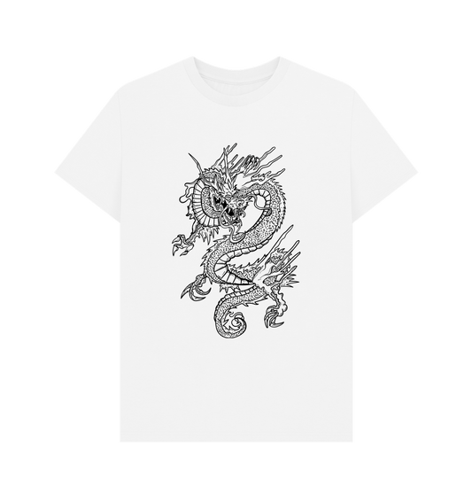 White Dragon Organic Cotton Men's T-Shirt