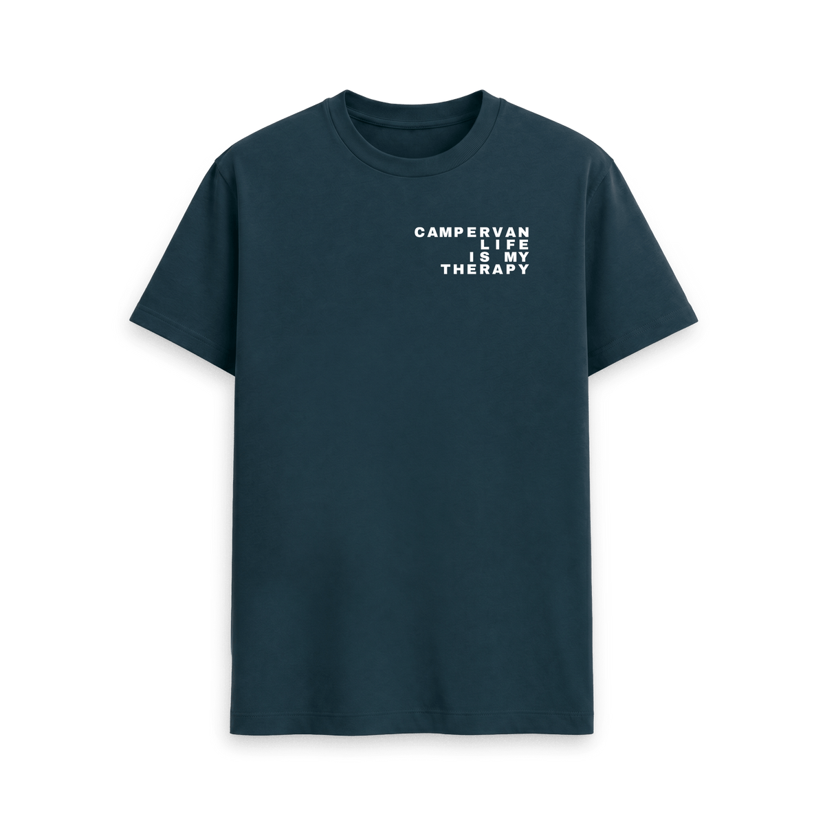 Denim Blue Printed T-shirt Front