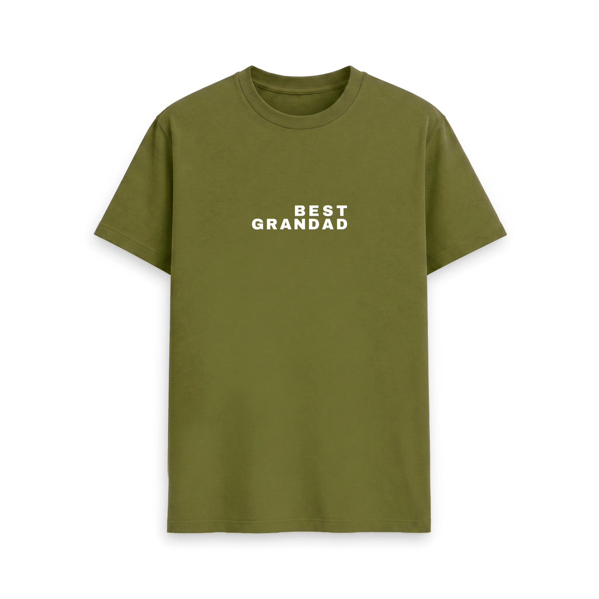 Moss Green Printed T-shirt Front