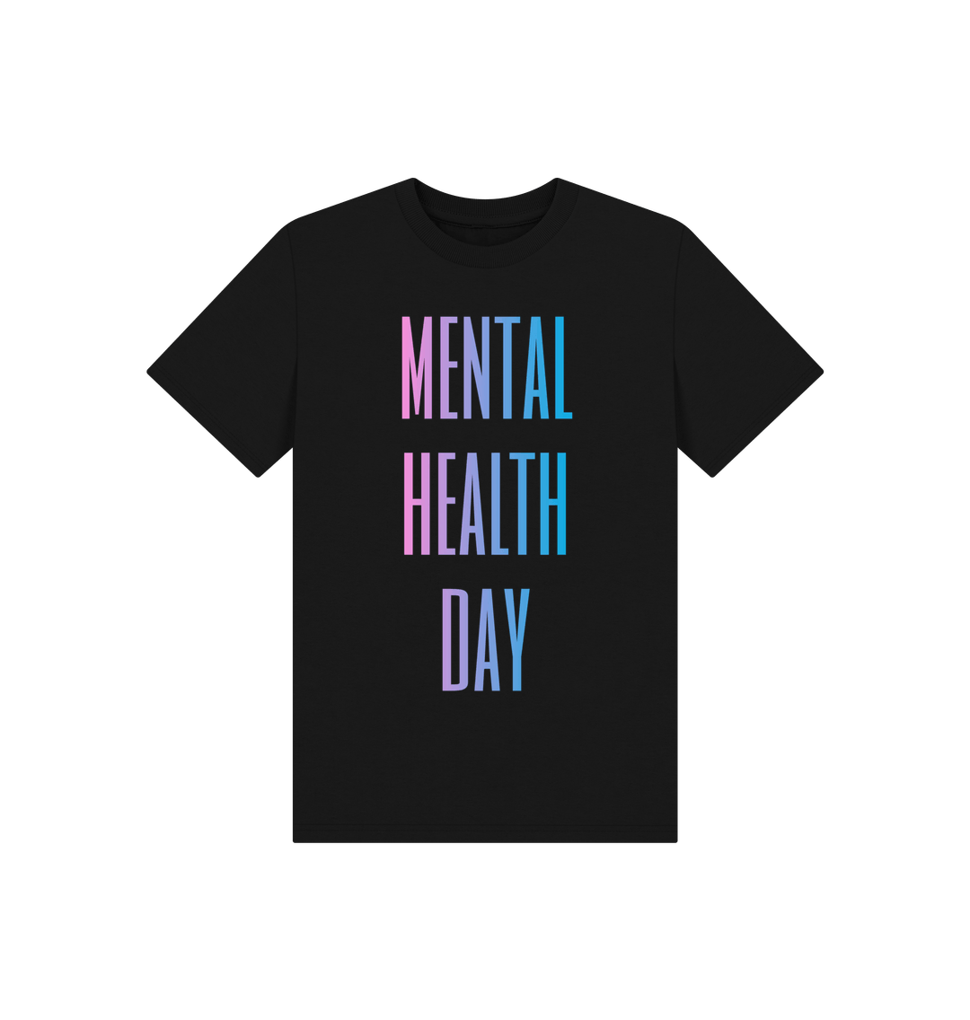 Black Mental Health Day Clothing Organic Cotton T-Shirt Children's