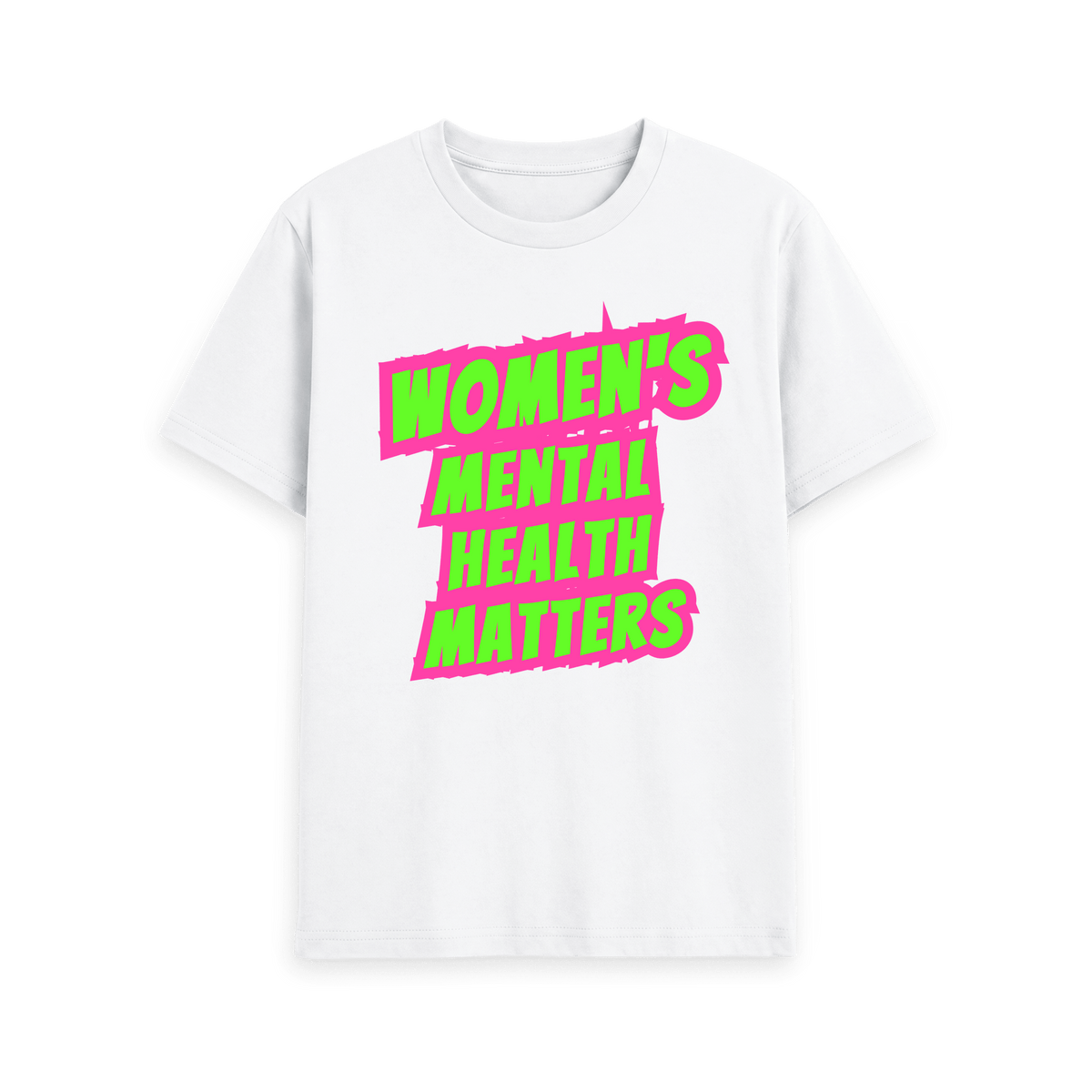 White Printed T-shirt Front