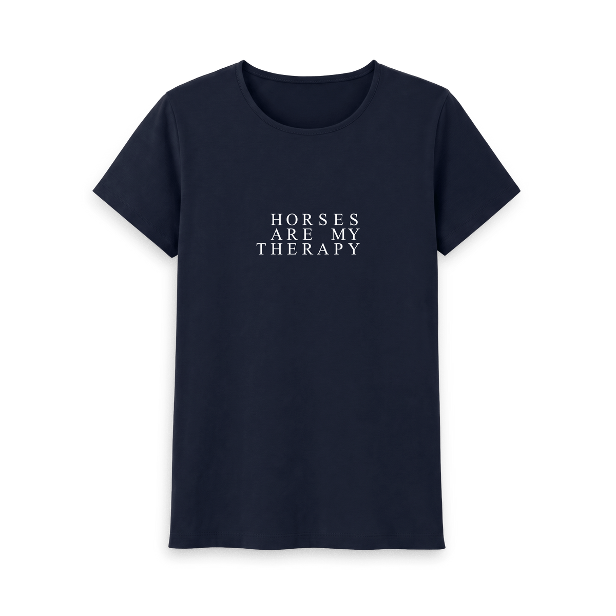 Navy Blue Printed T-shirt Front