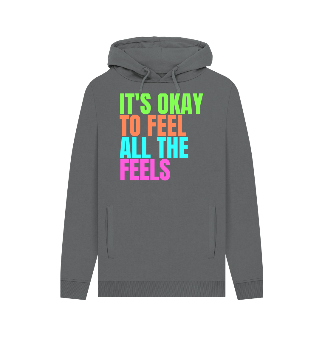 Slate Grey Printed Hoody Front