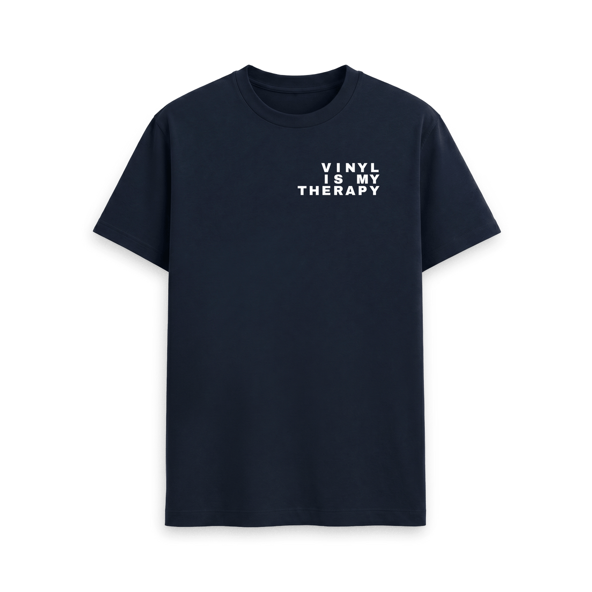 Navy Blue Printed T-shirt Front