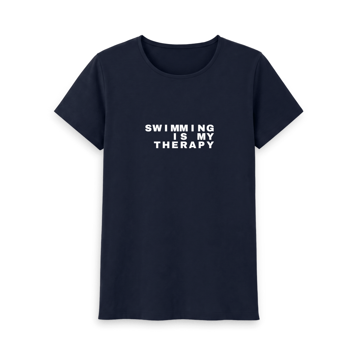 Navy Blue Printed T-shirt Front