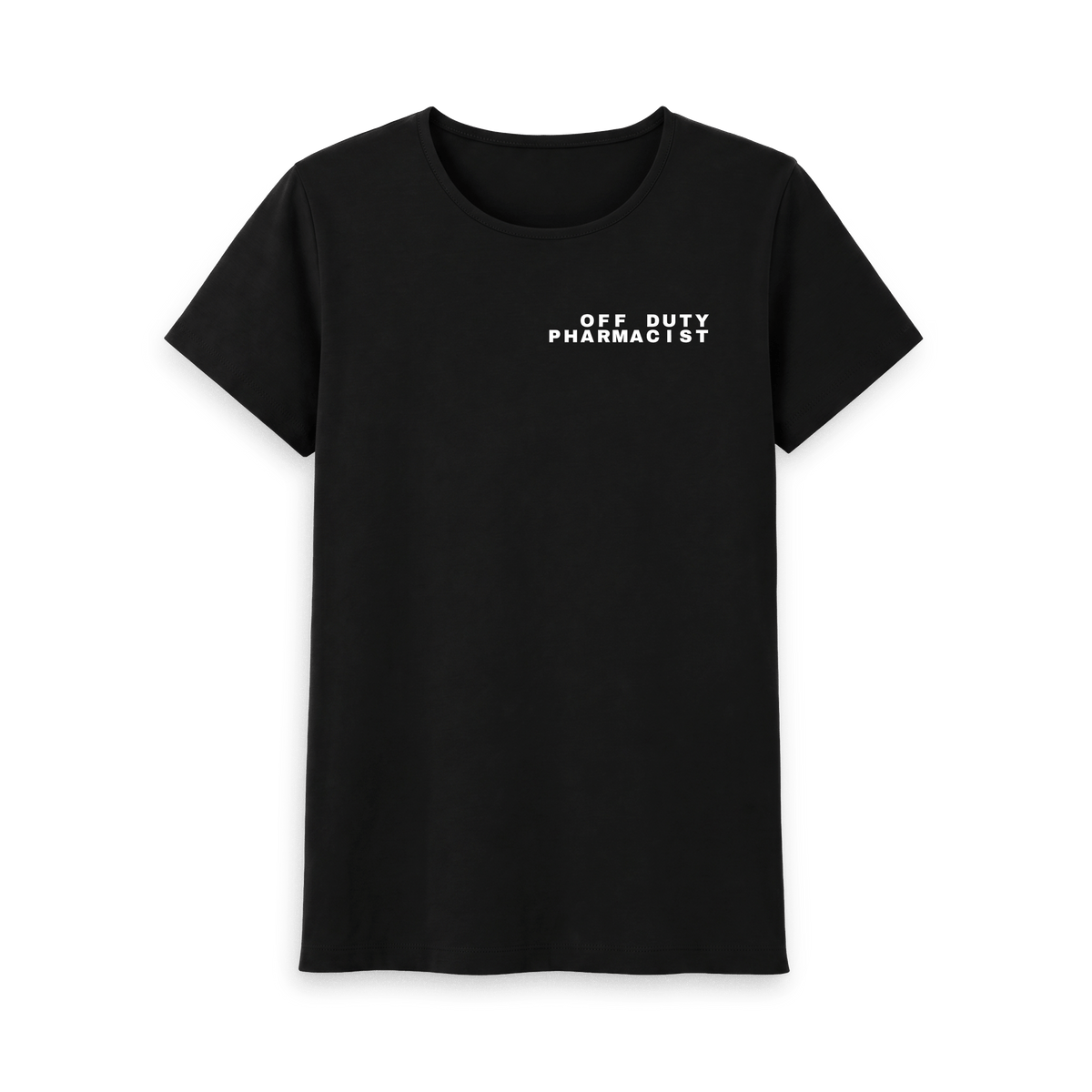 Black Printed T-shirt Front