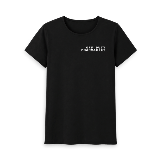 Black Printed T-shirt Front