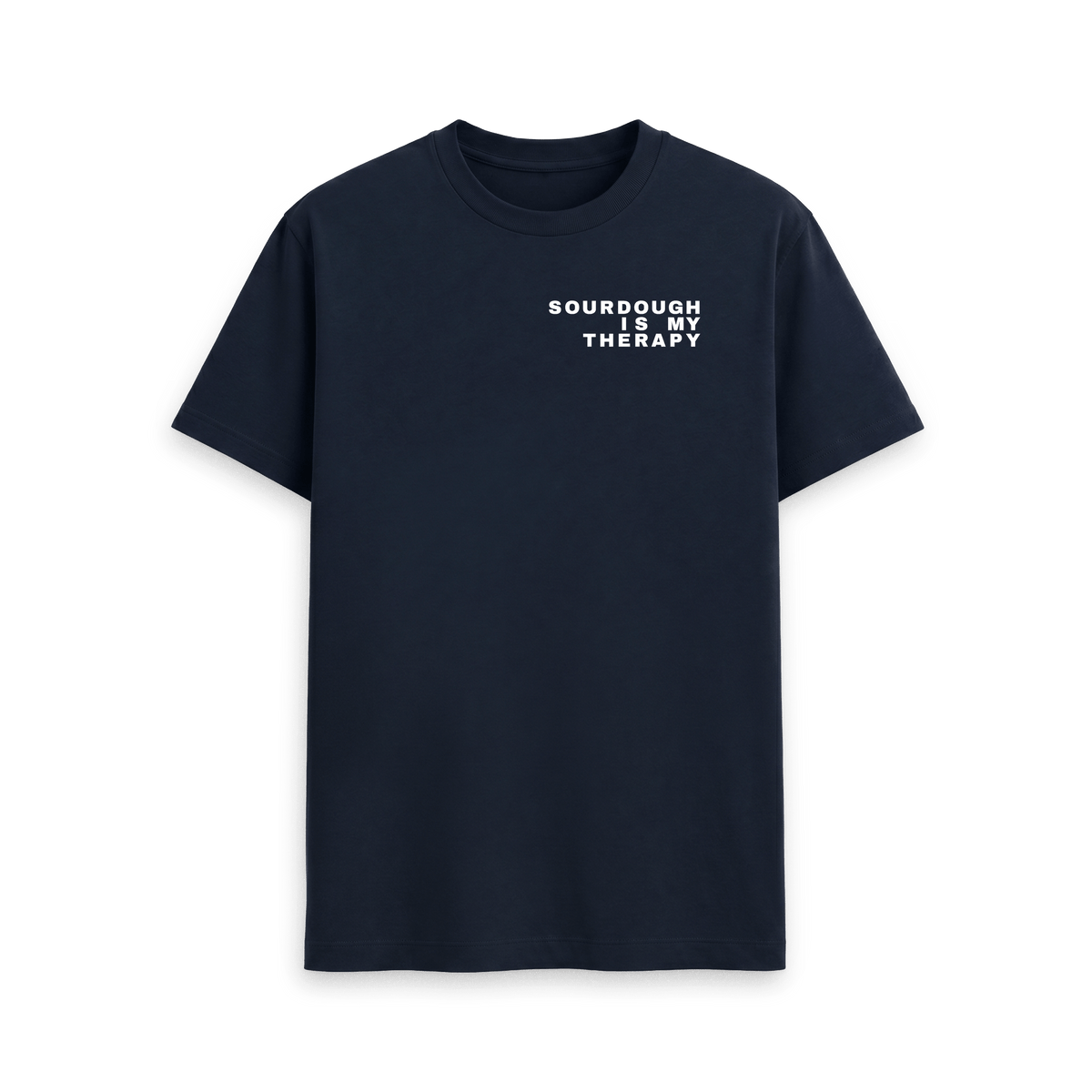 Navy Blue Printed T-shirt Front