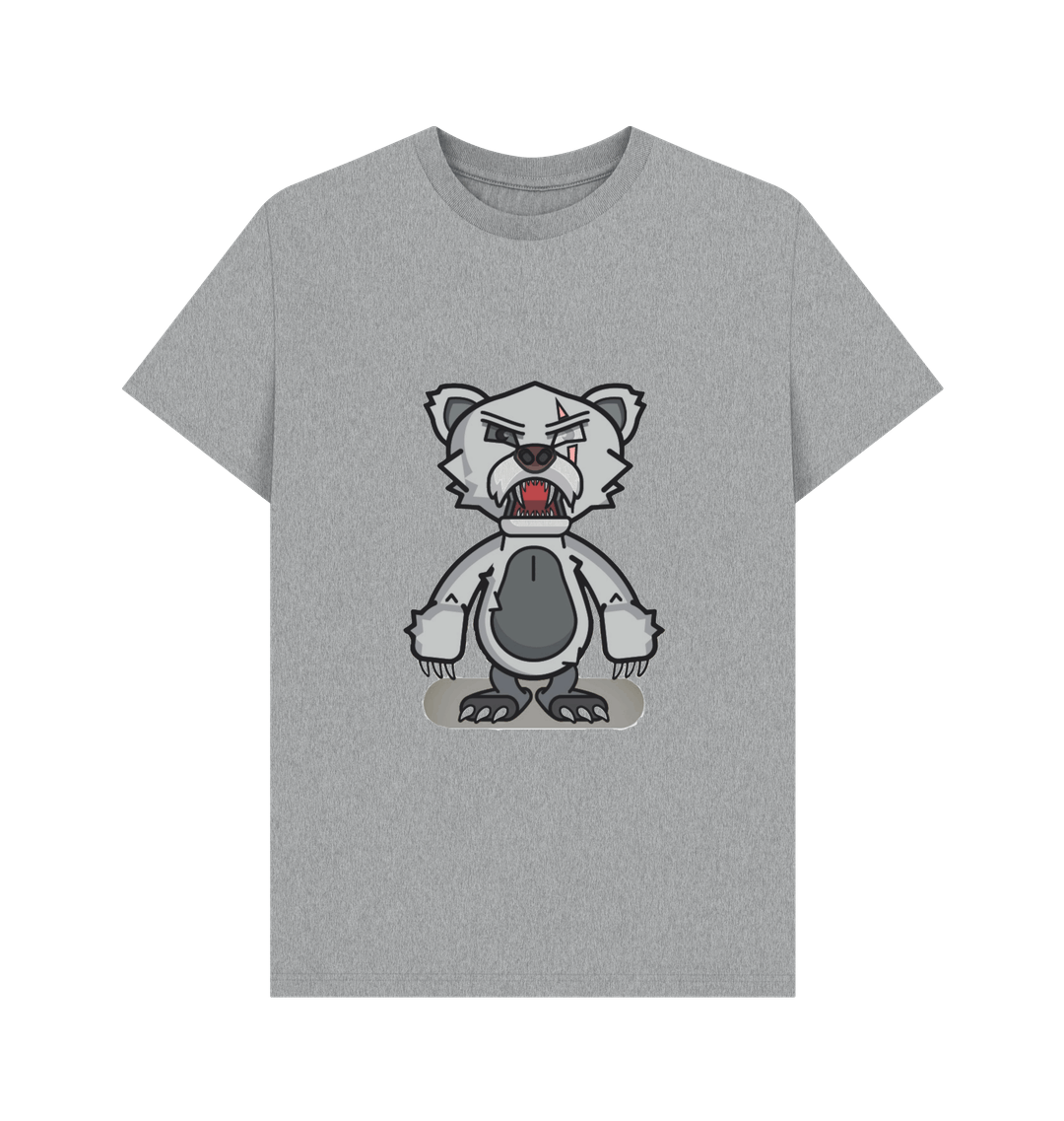 Athletic Grey Printed T-shirt Front