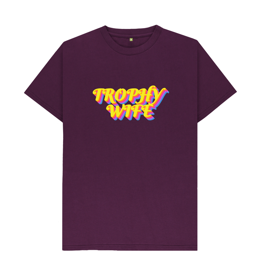 Purple Organic Cotton Woman's Trophy Wife T-Shirt