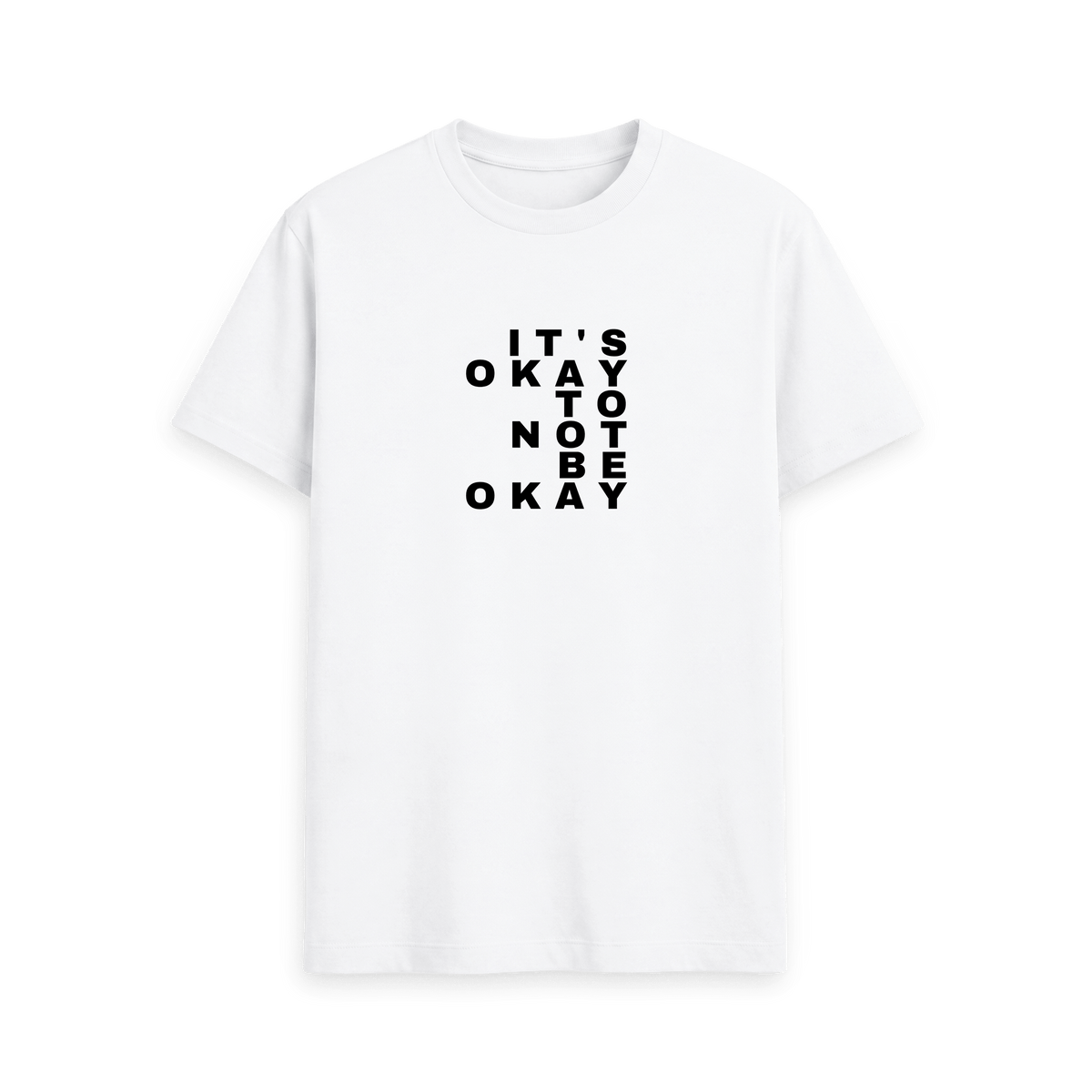 White Printed T-shirt Front