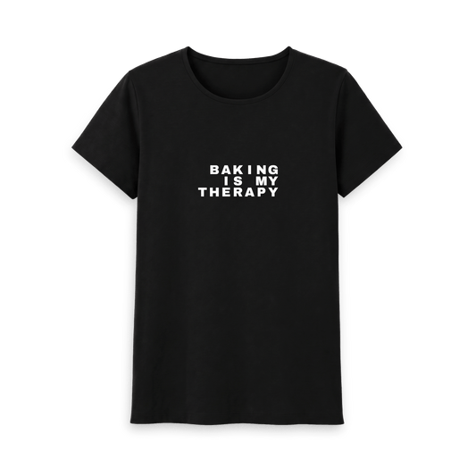 Black Printed T-shirt Front