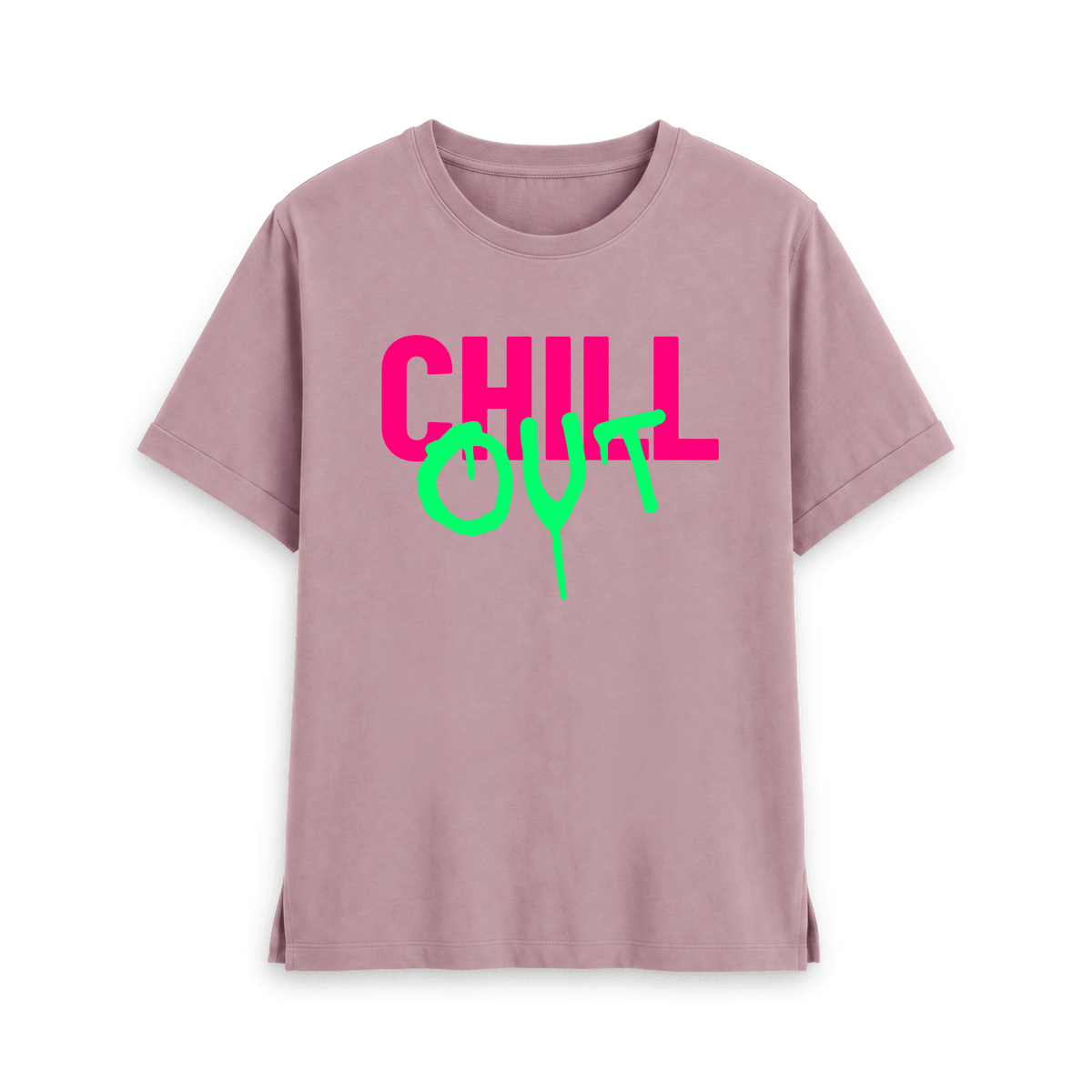 Mauve Printed T-shirt Front