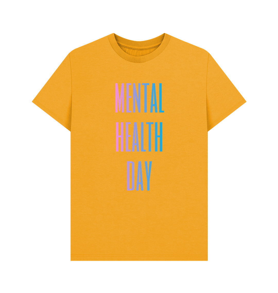 Mustard Mental Health Day Clothing Men's Organic Cotton T-Shirt