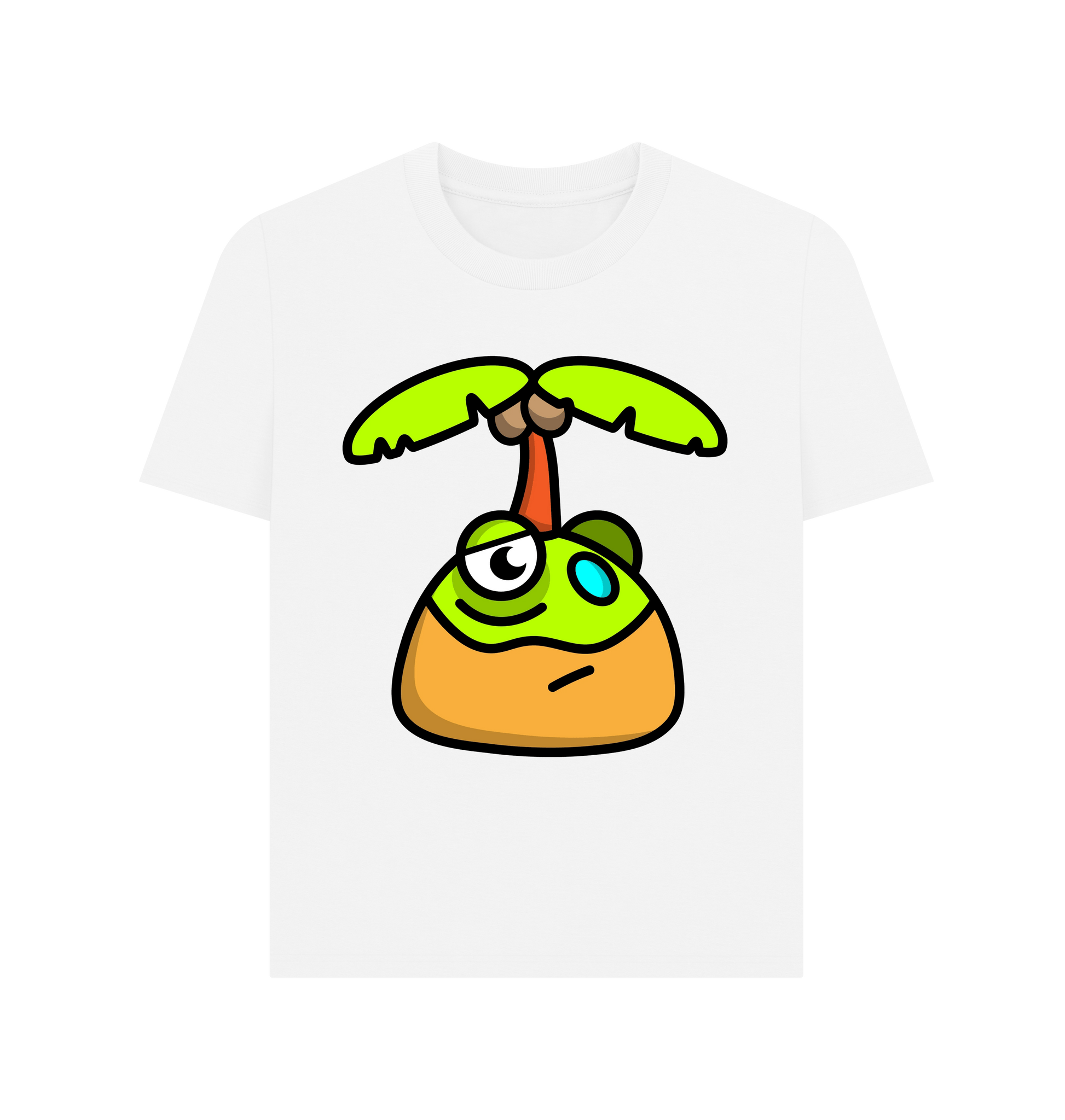 White Printed T-shirt Front