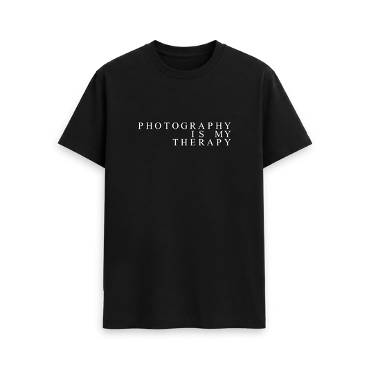 Black Printed T-shirt Front