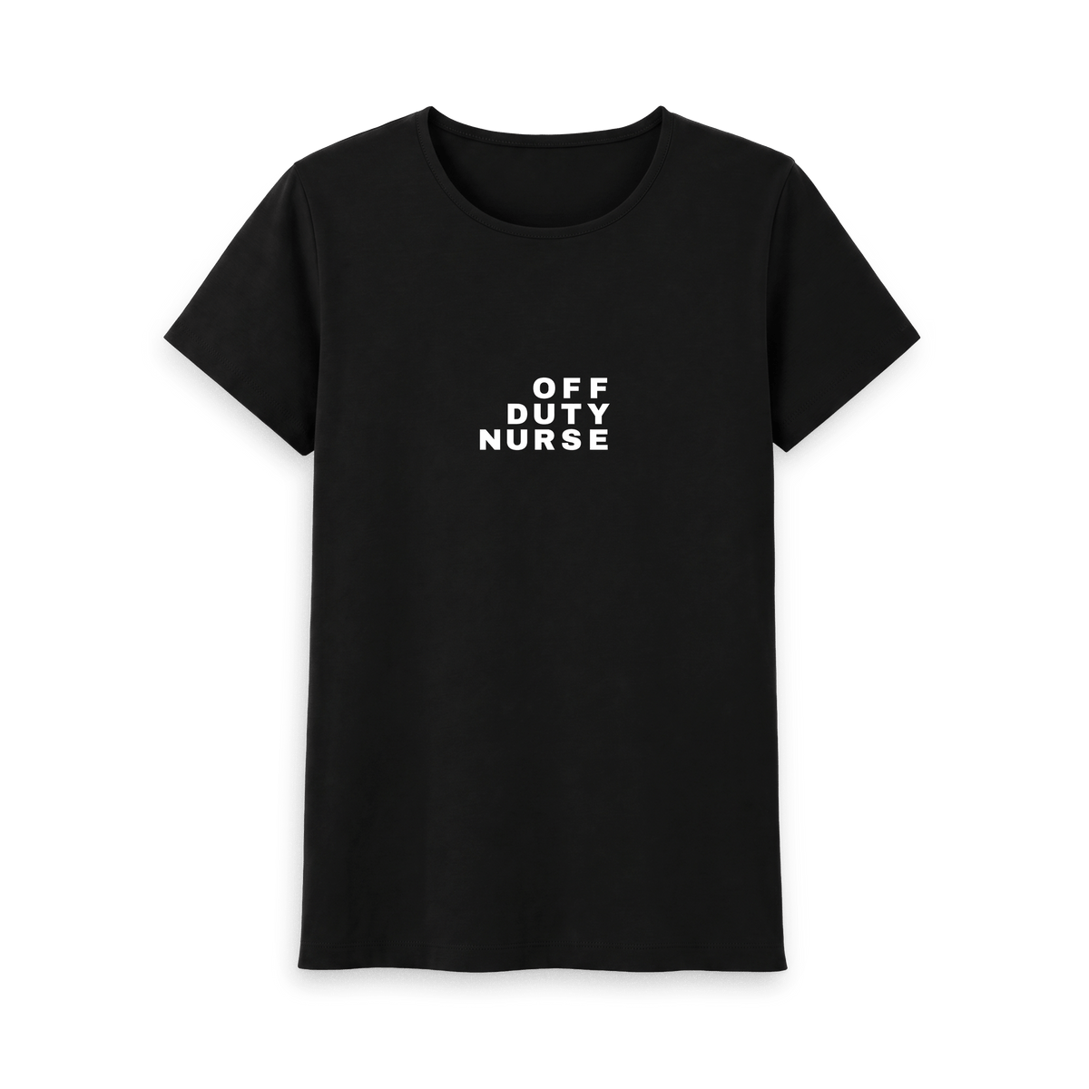 Black Printed T-shirt Front