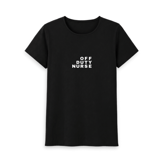 Black Printed T-shirt Front