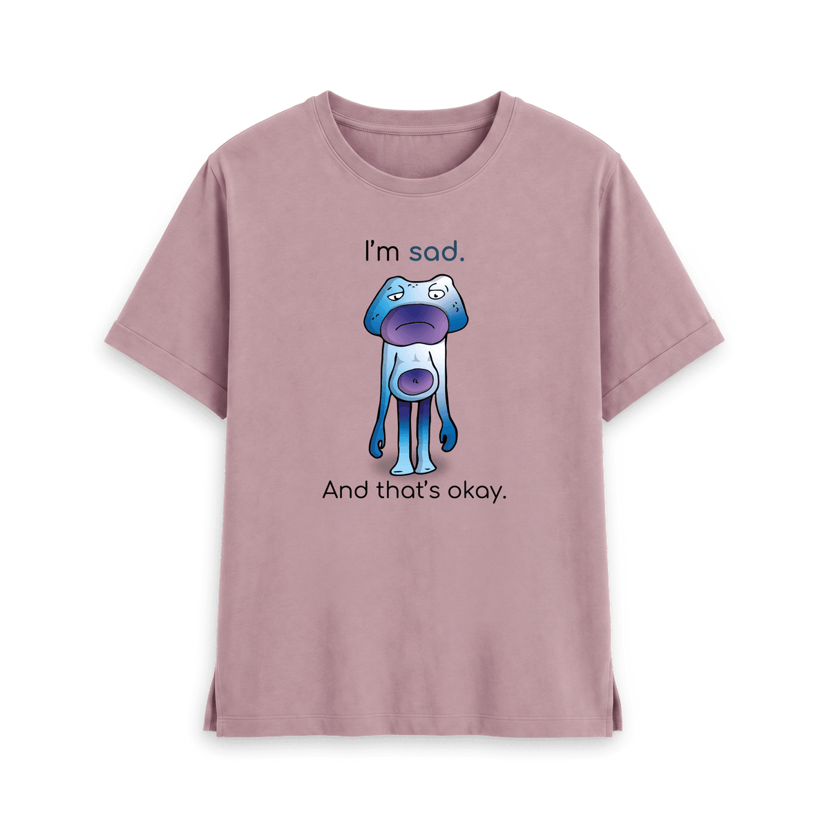 Mauve Printed T-shirt Front