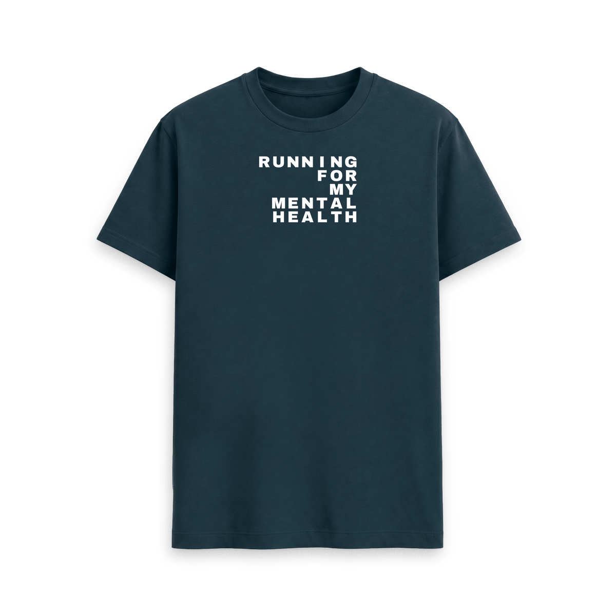 Denim Blue Printed T-shirt Front
