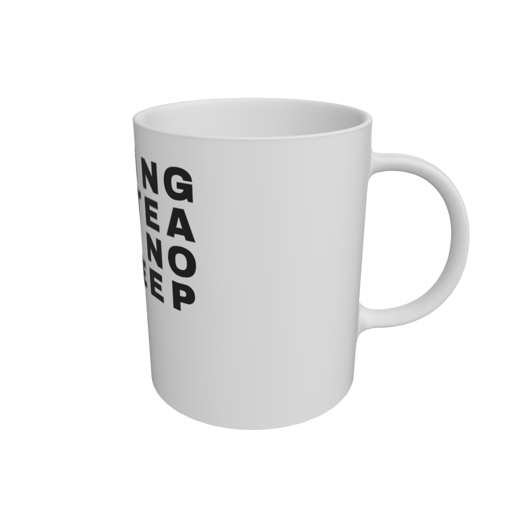 White Mug Front