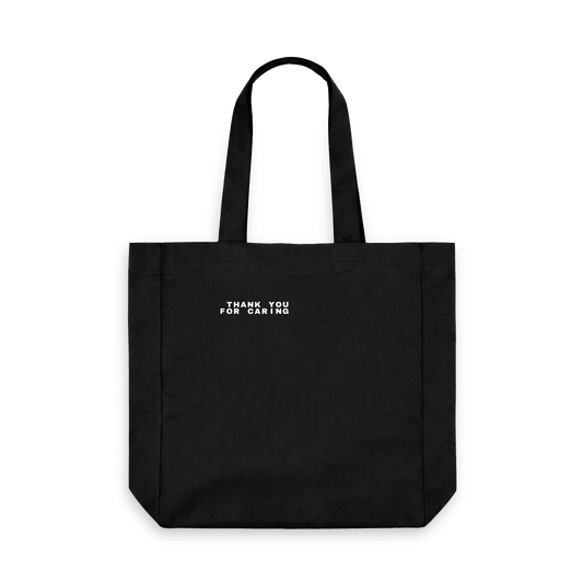 Black Printed Bag Front