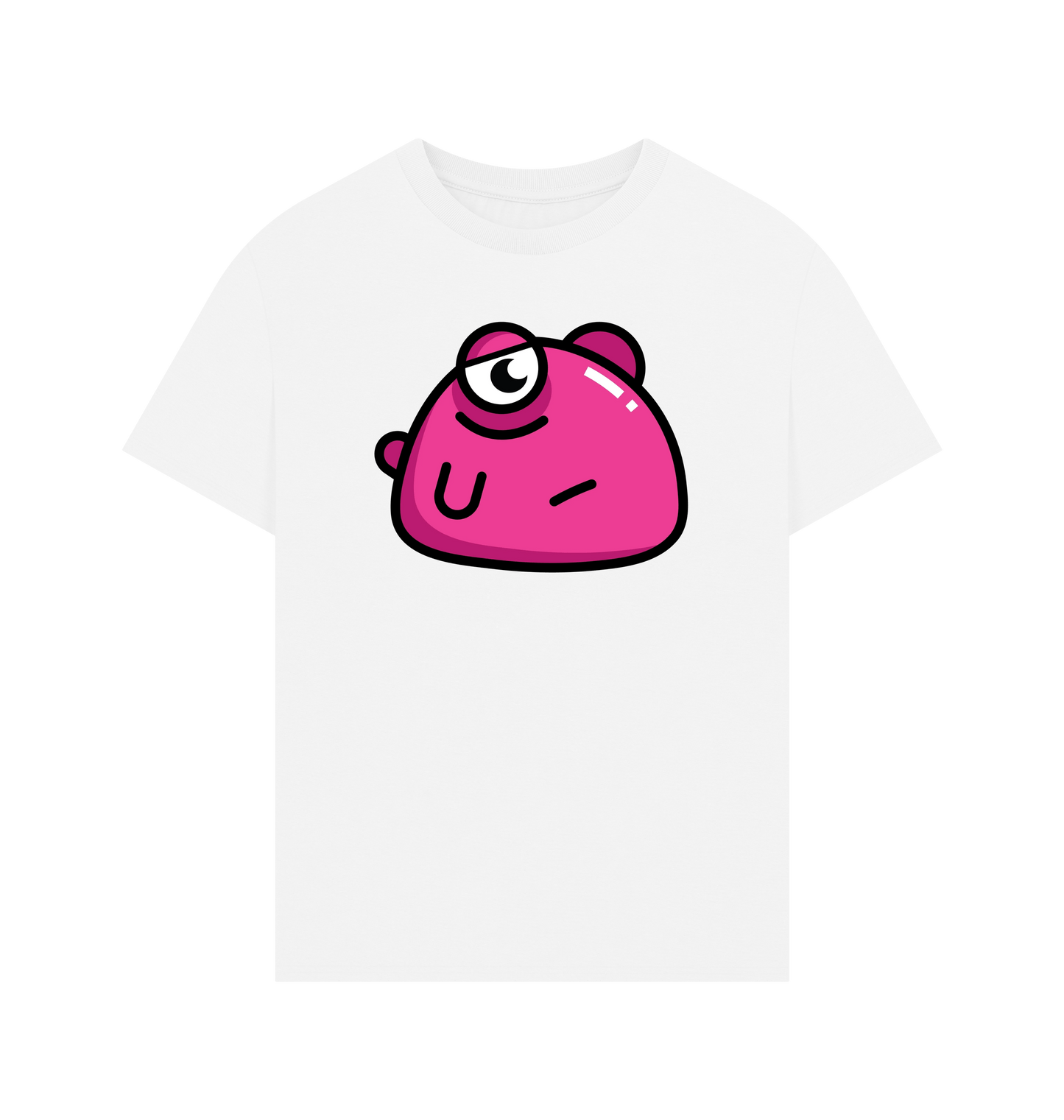 White Printed T-shirt Front
