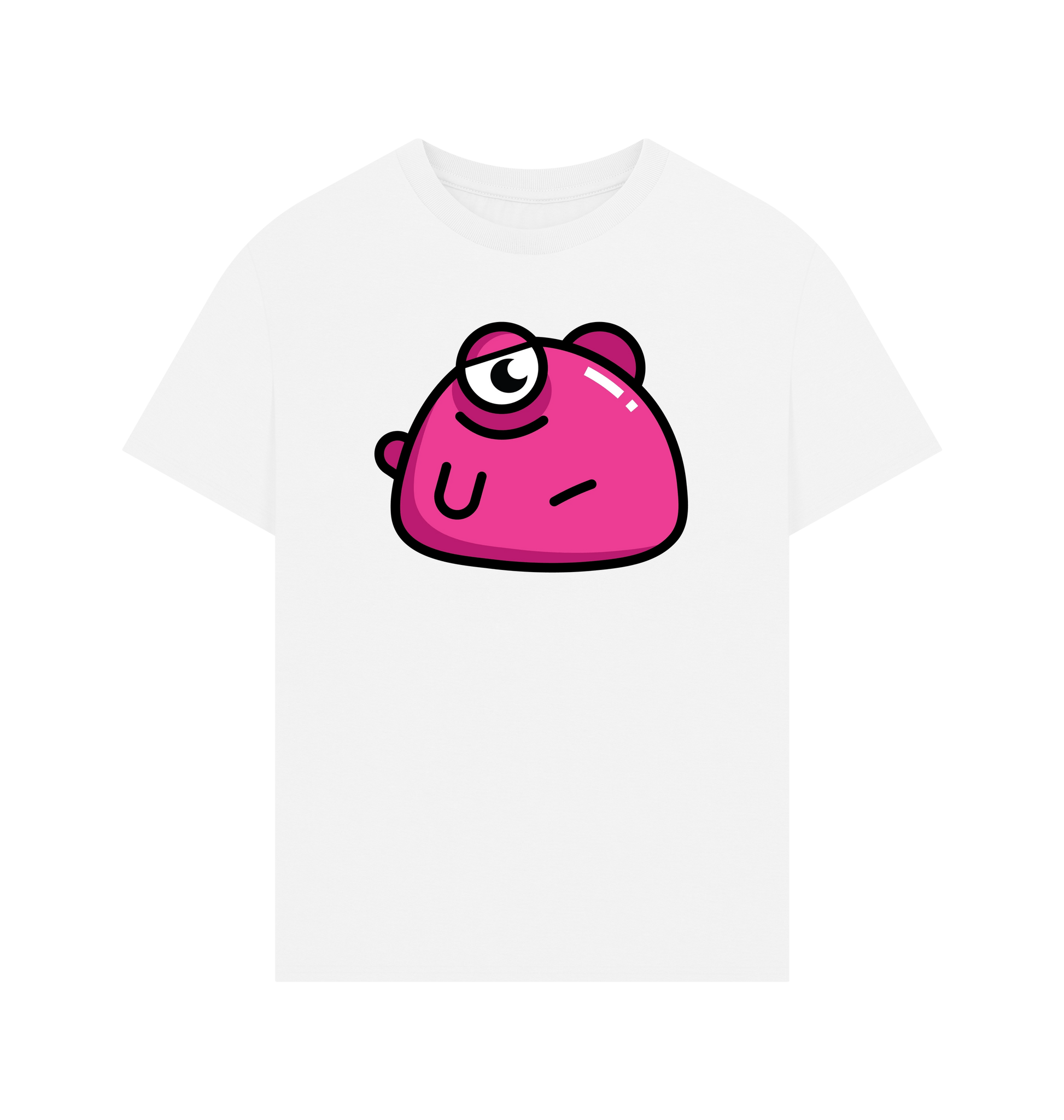 White Printed T-shirt Front