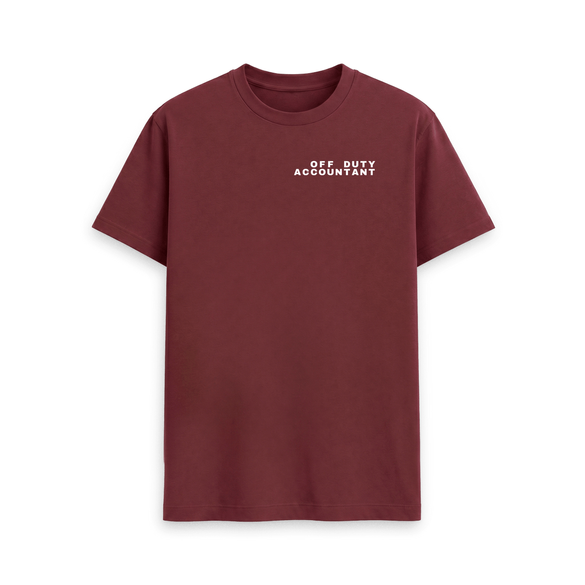 Red Wine Printed T-shirt Front