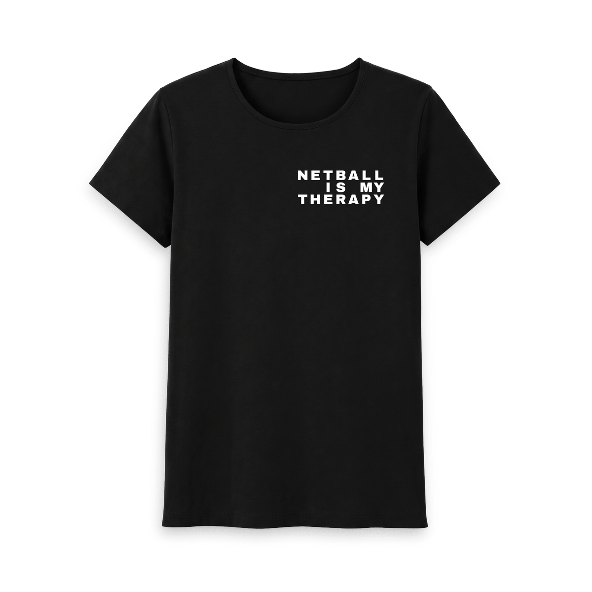 Black Printed T-shirt Front