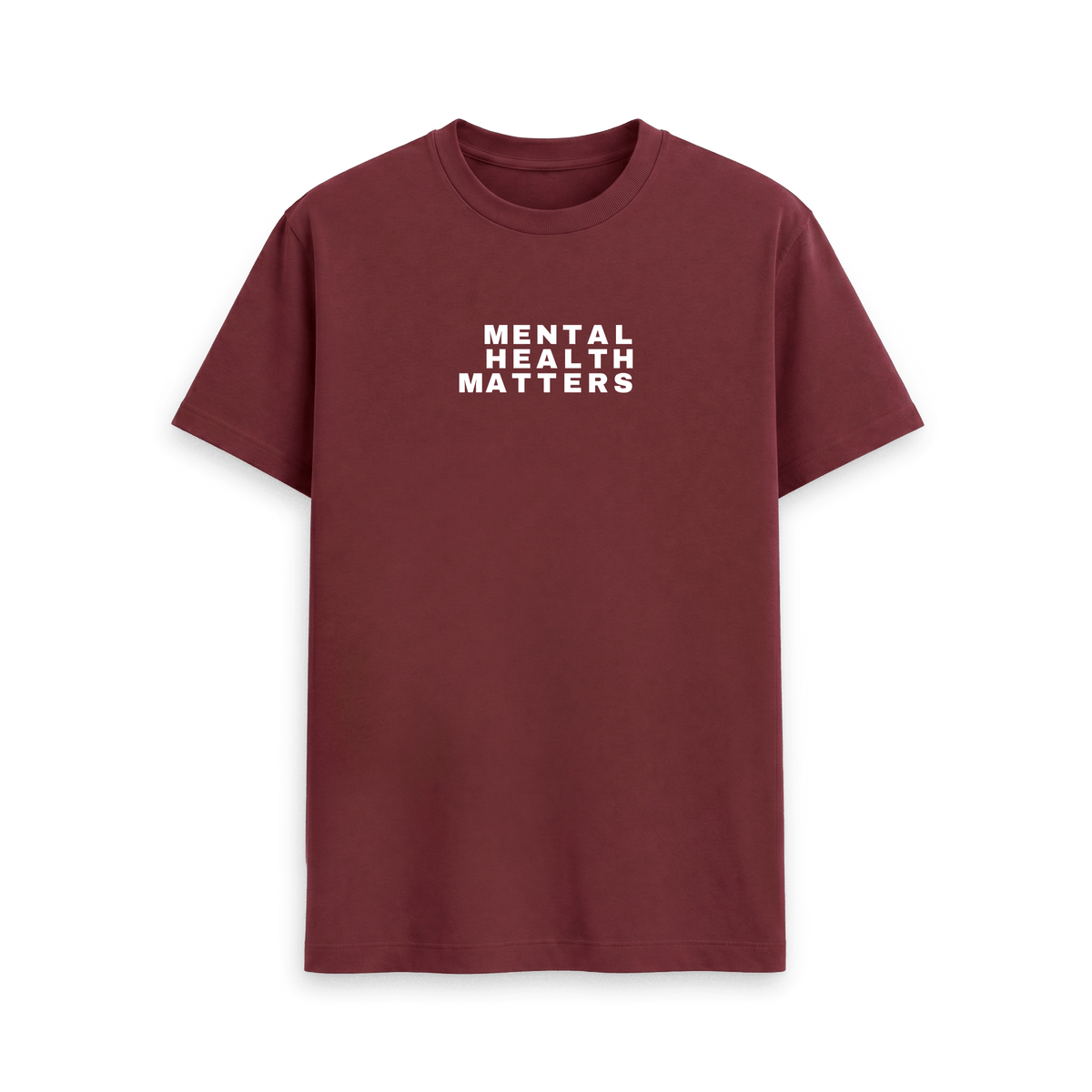 Red Wine Printed T-shirt Front