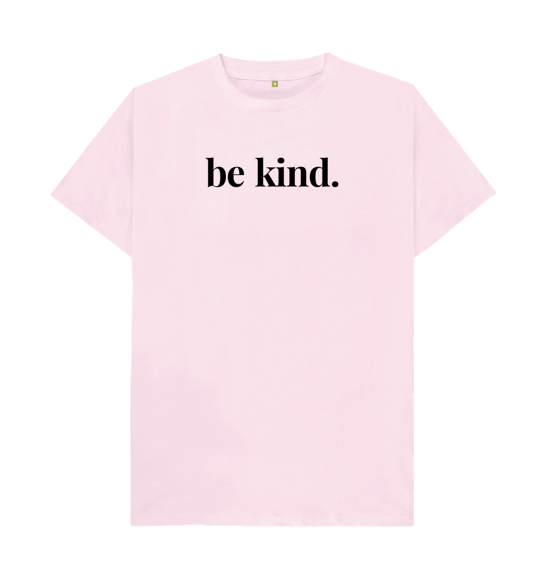 Pink Men's Mental Health Organic Cotton T-Shirt Be Kind