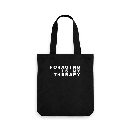 Black Printed Bag Front