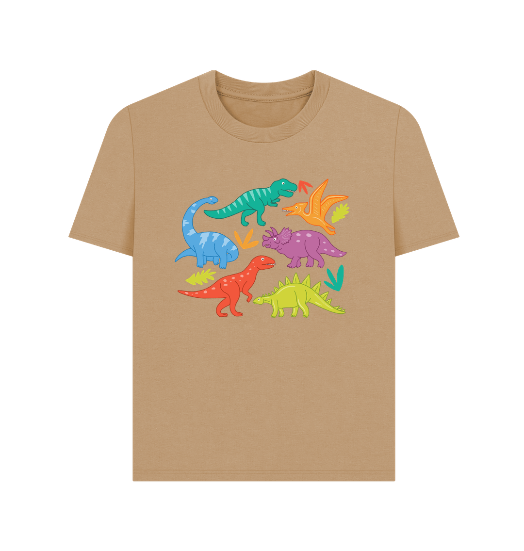 Sand Dinosaur Organic Cotton Women's T-Shirt