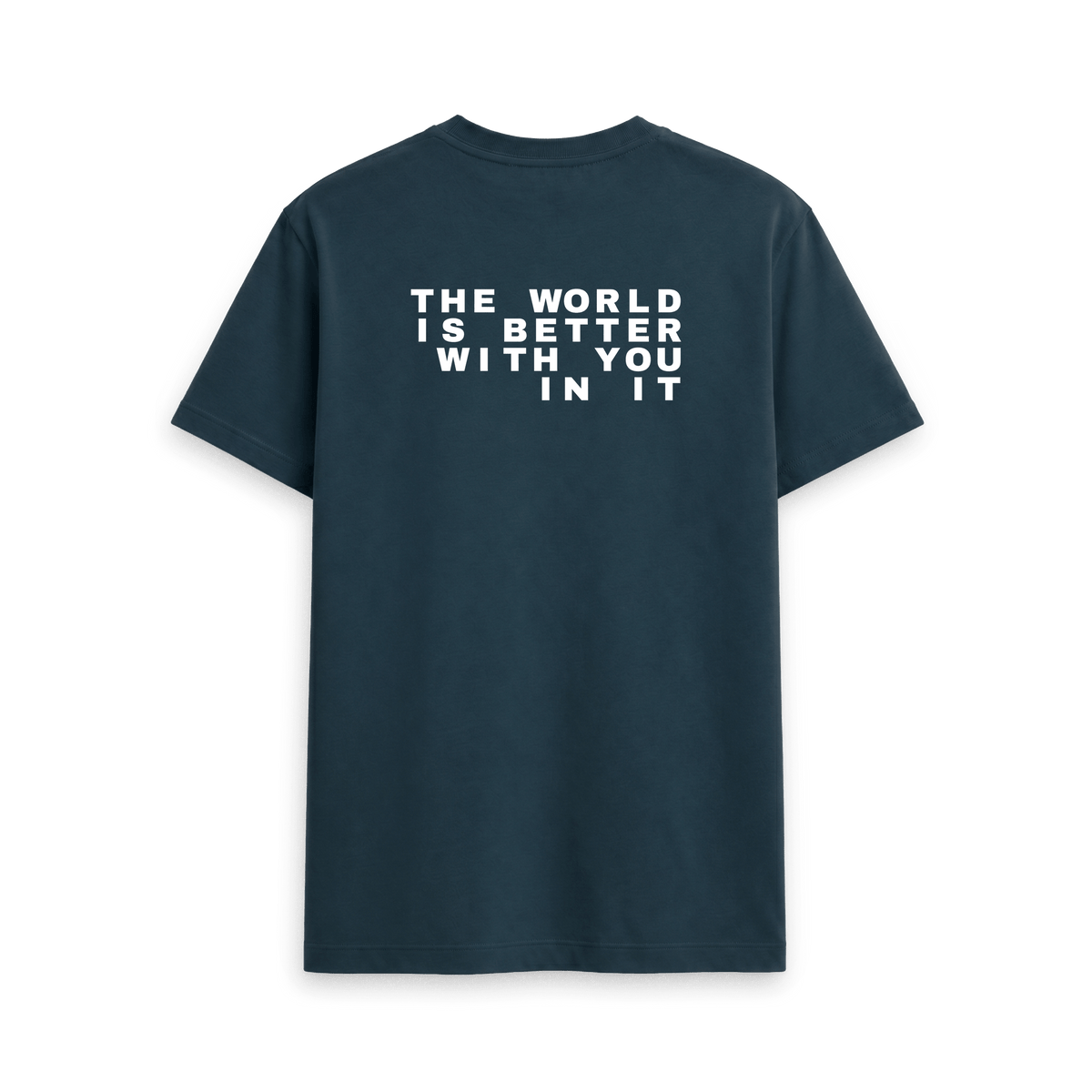Denim Blue Printed T-shirt Back