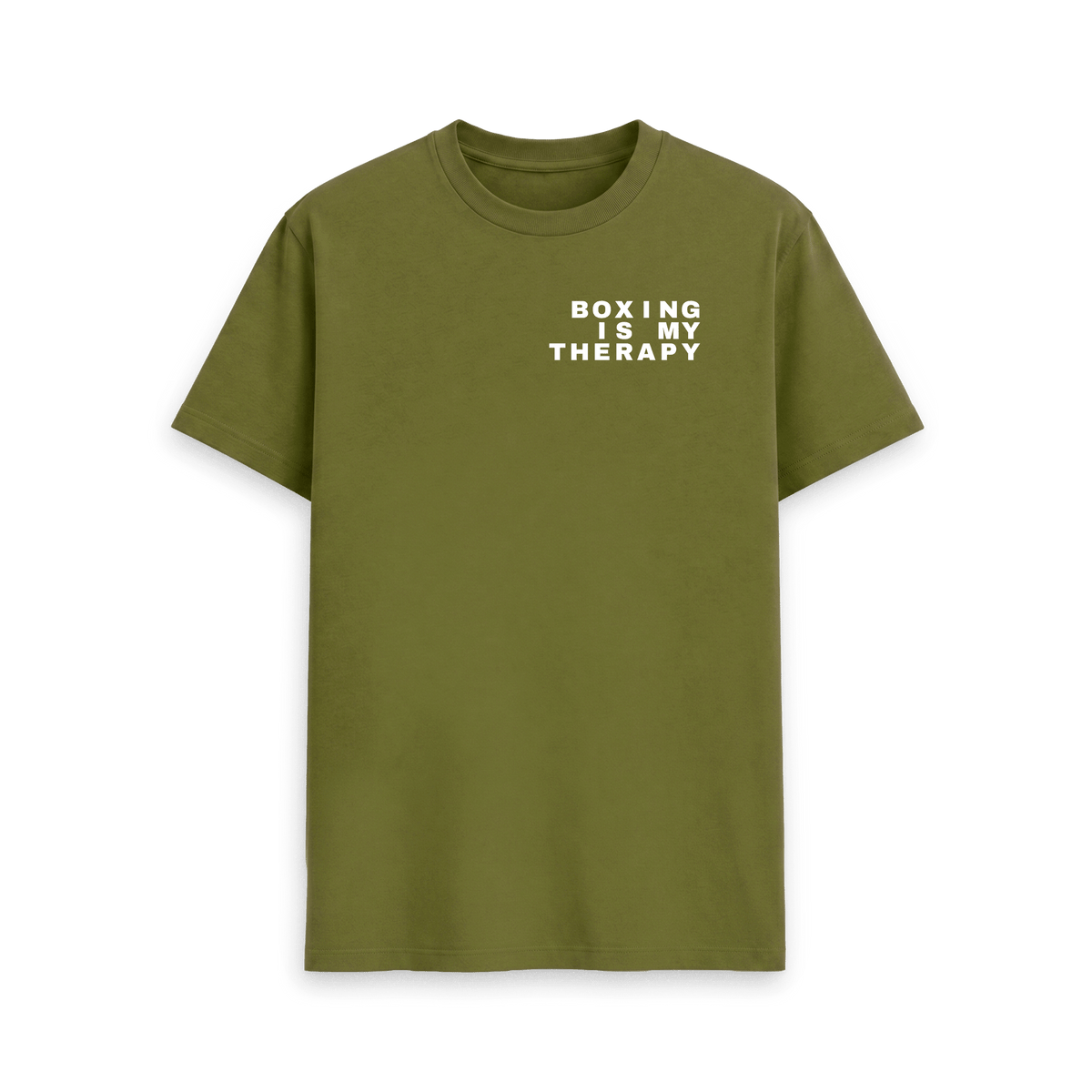 Moss Green Printed T-shirt Front