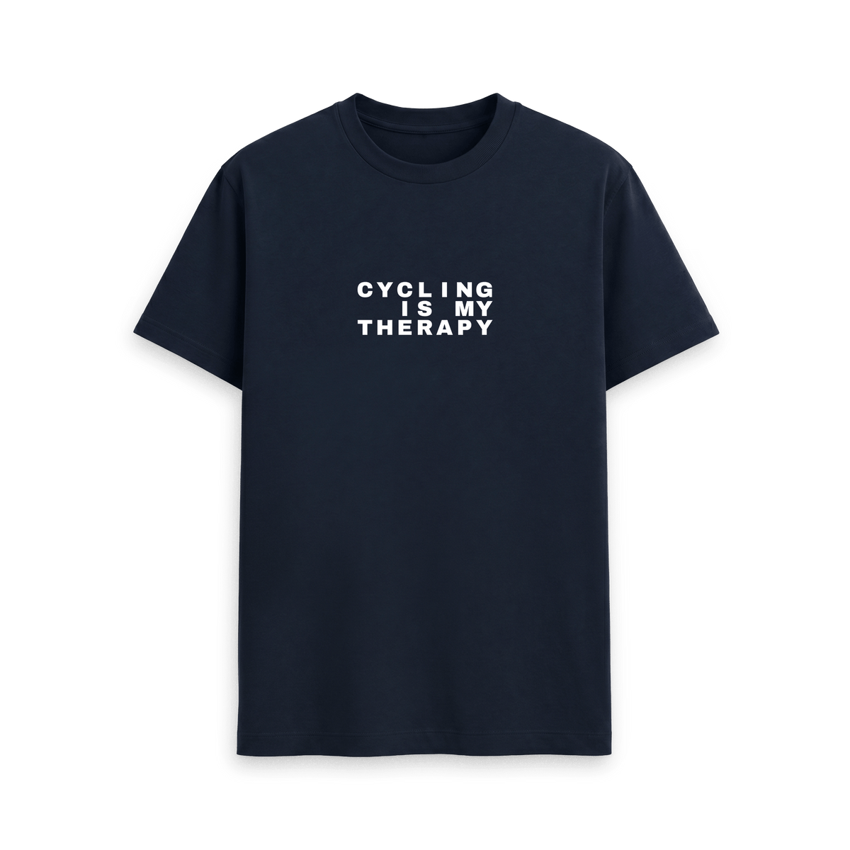 Navy Blue Printed T-shirt Front