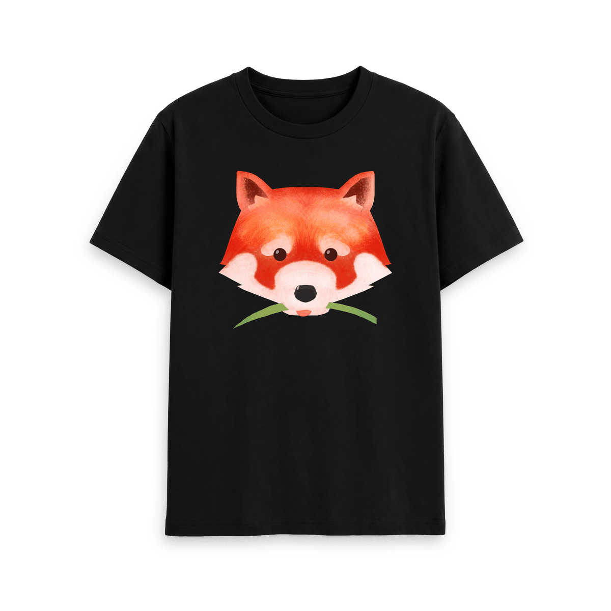 Black Printed T-shirt Front