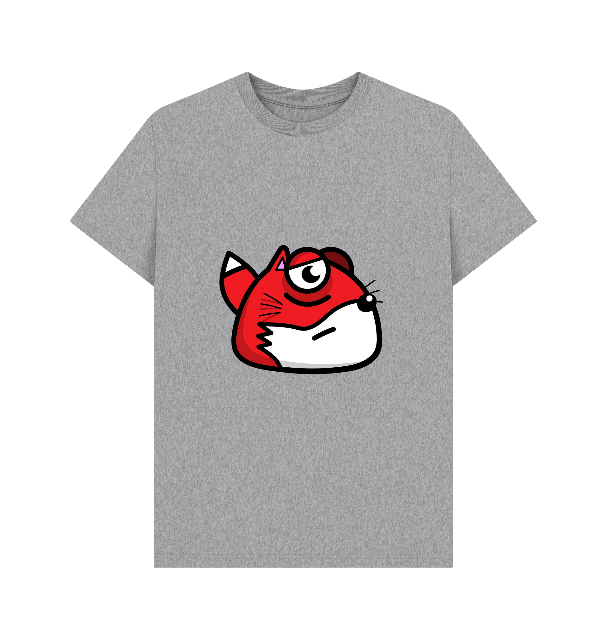 Athletic Grey Printed T-shirt Front