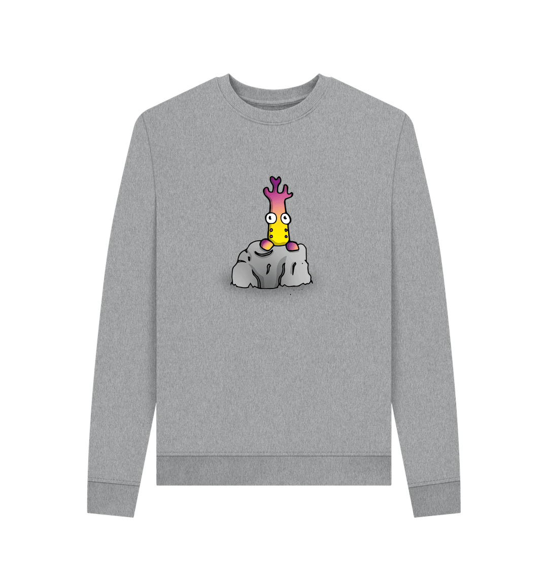 Light Heather Printed Sweater Front