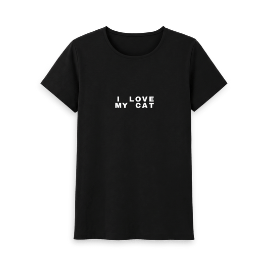Black Printed T-shirt Front