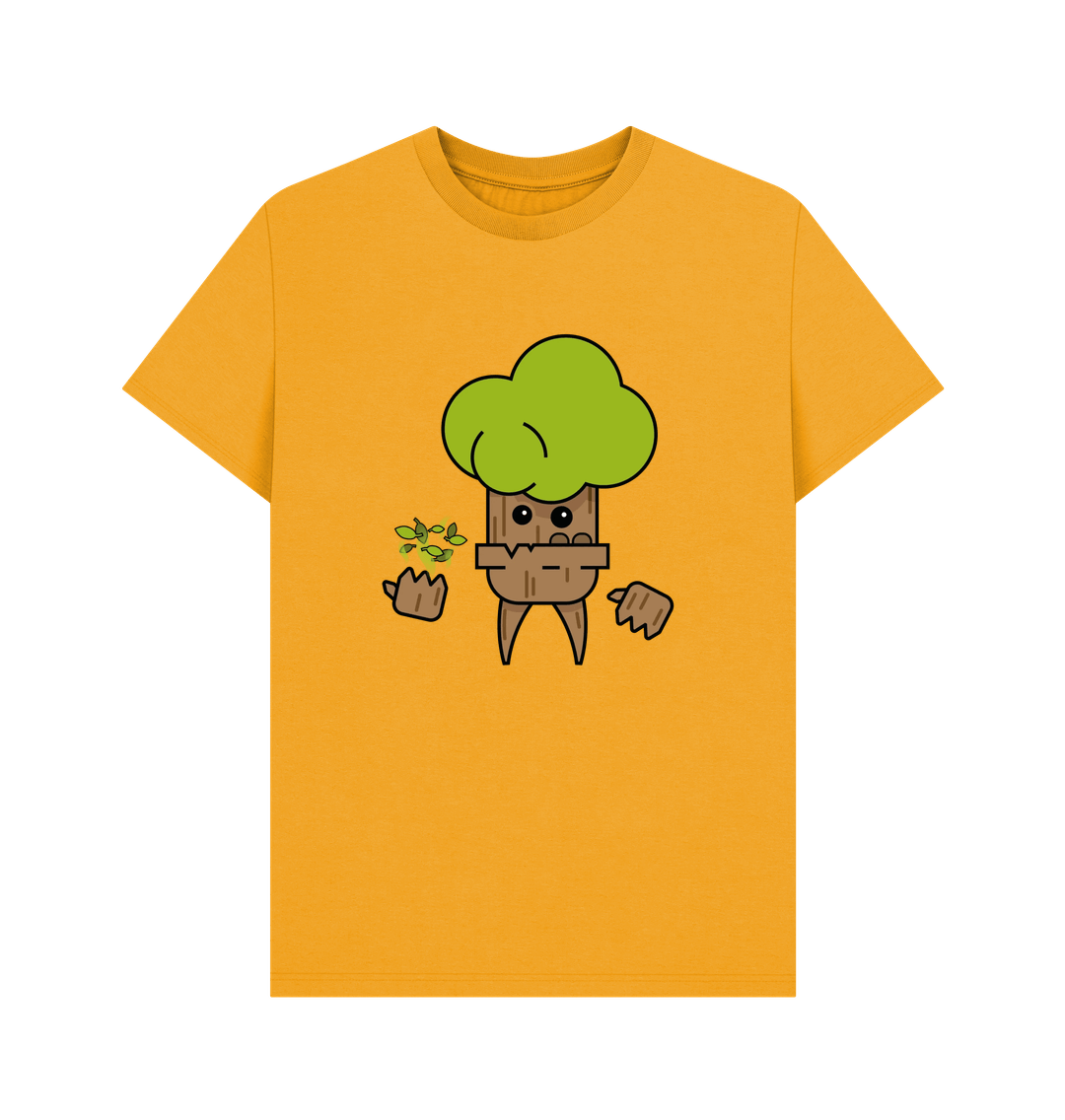 Mustard Organic Cotton Men's Tree Spirit T-Shirt