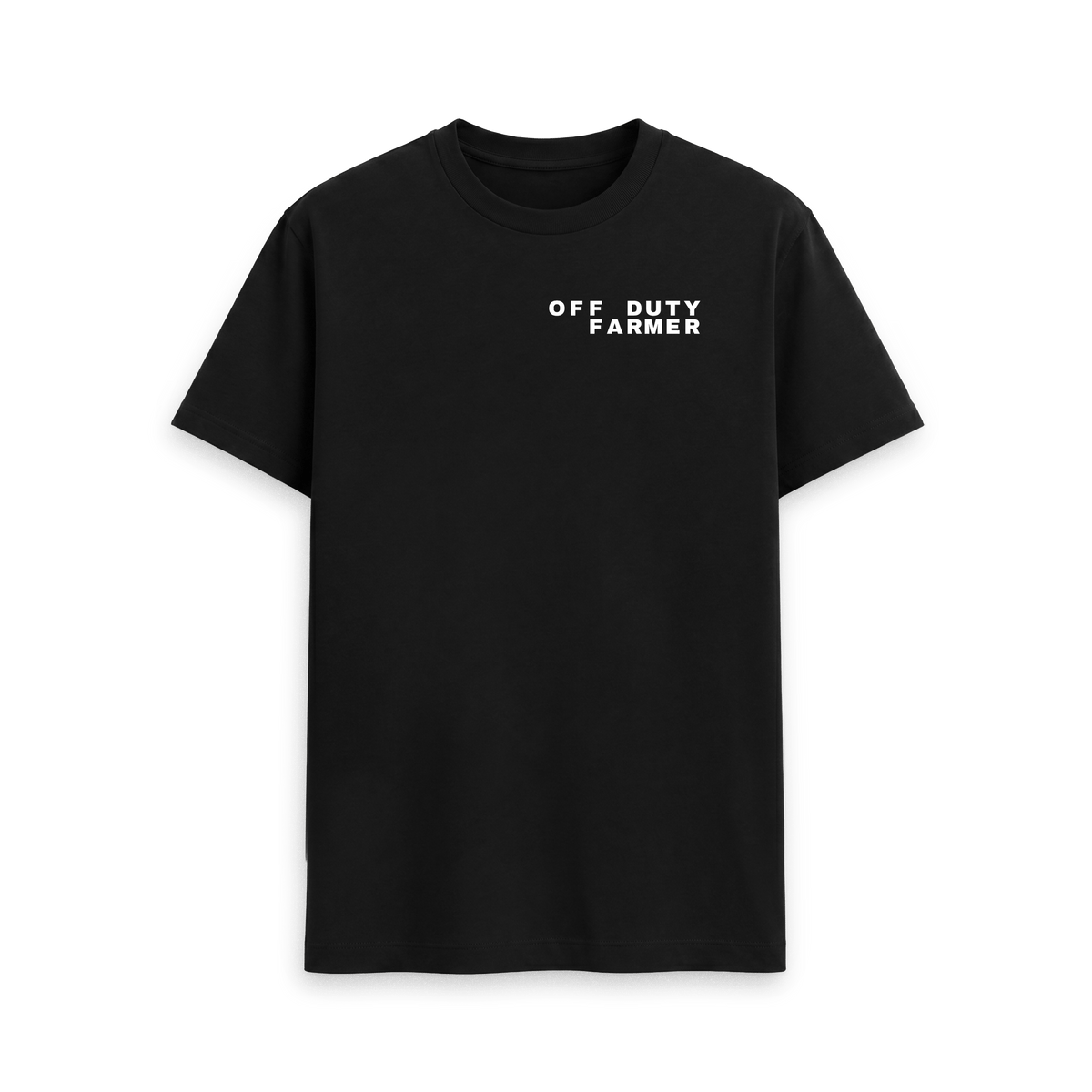 Black Printed T-shirt Front