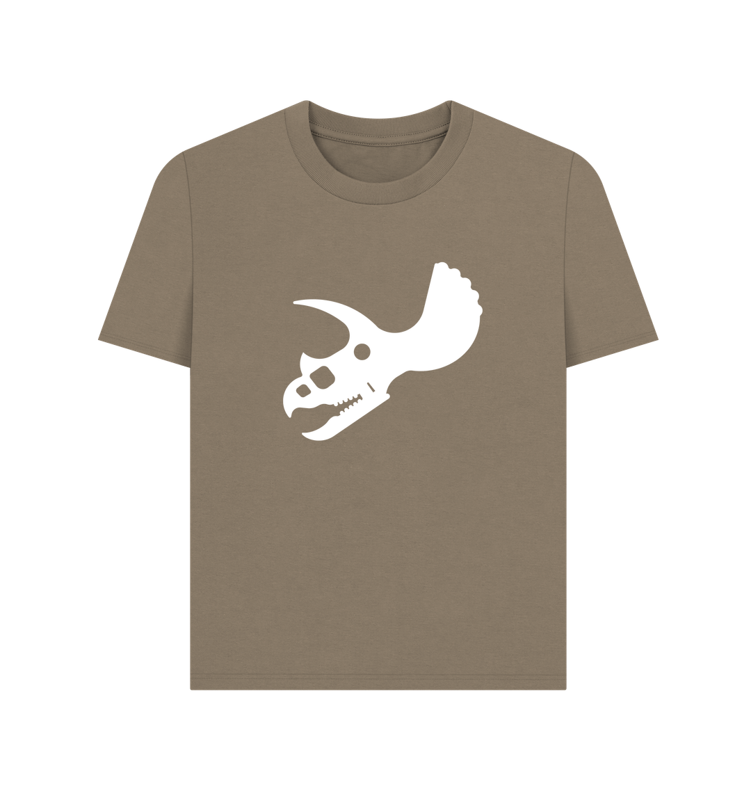 Willow Triceratops Skull Dinosaur Organic Cotton Women's T-Shirt