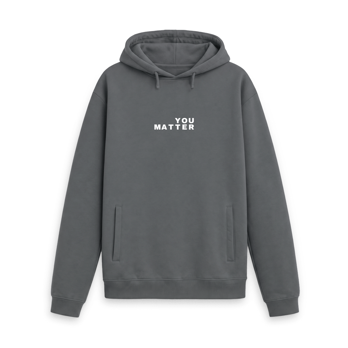 Slate Grey Printed Hoody Front