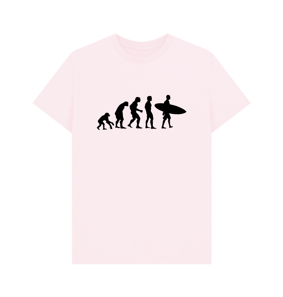 Pink Organic Cotton Men's Evolution Surf T-Shirt