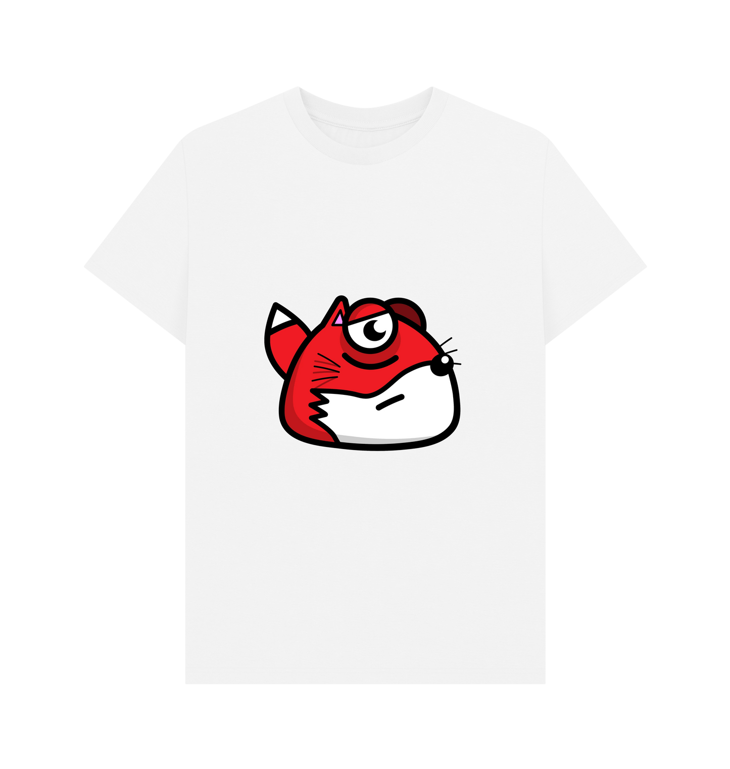 White Printed T-shirt Front