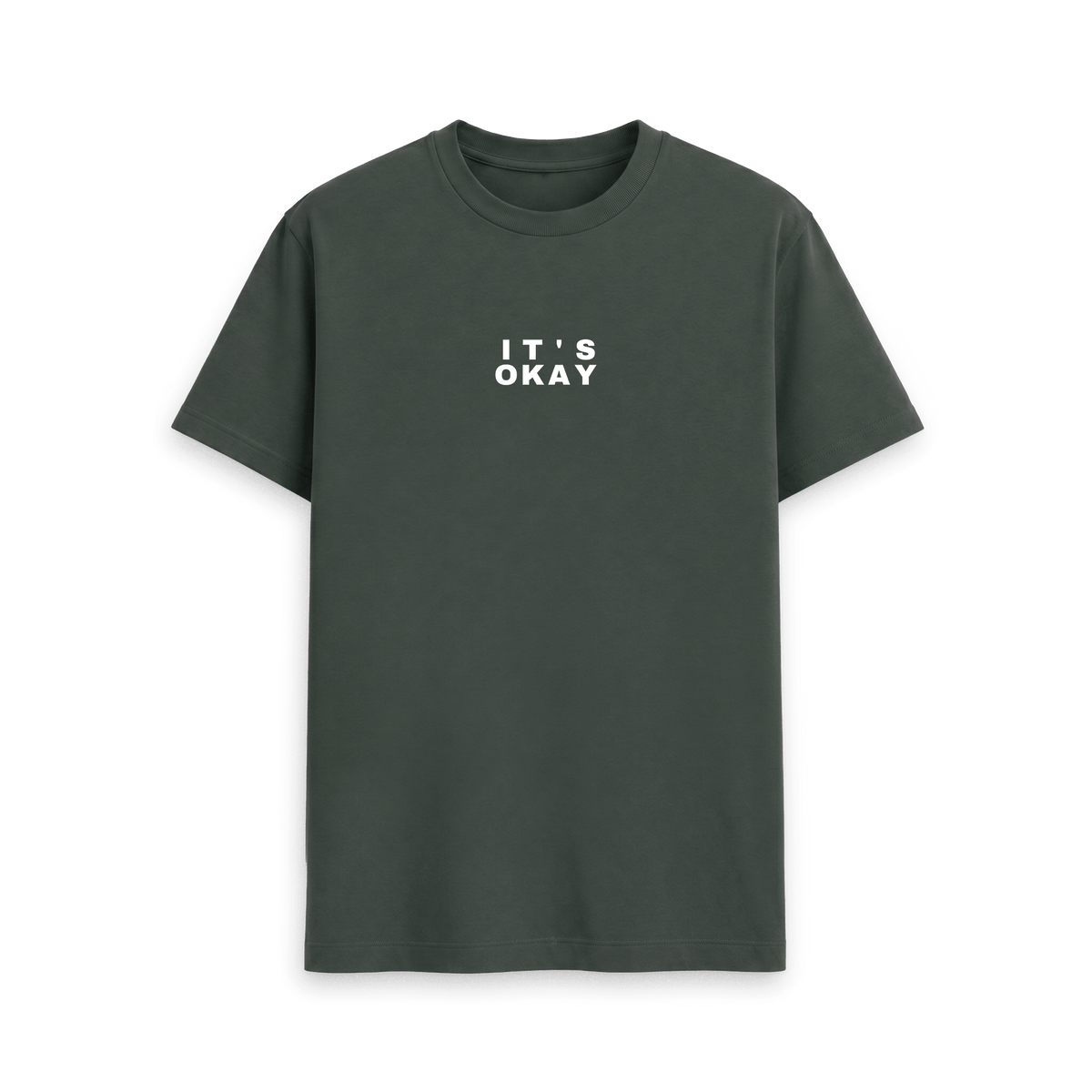 Dark Grey Printed T-shirt Front
