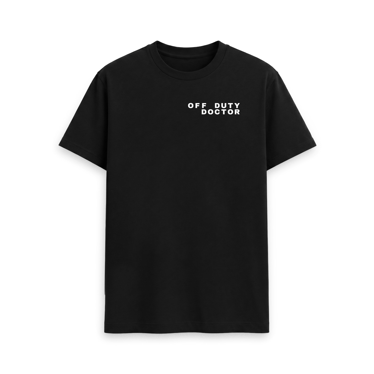 Black Printed T-shirt Front
